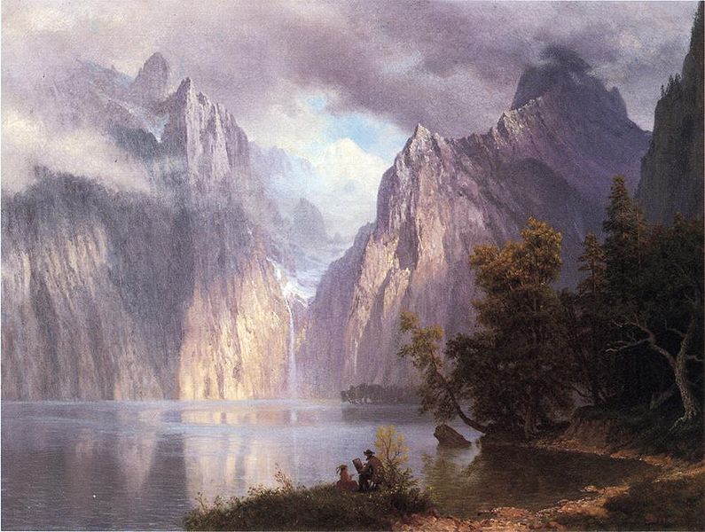 Albert Bierstadt Scene in the Sierra Nevada